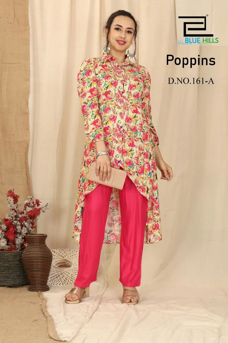 Blue Hills Poppins Co Ord Set Printed Western Catalog
